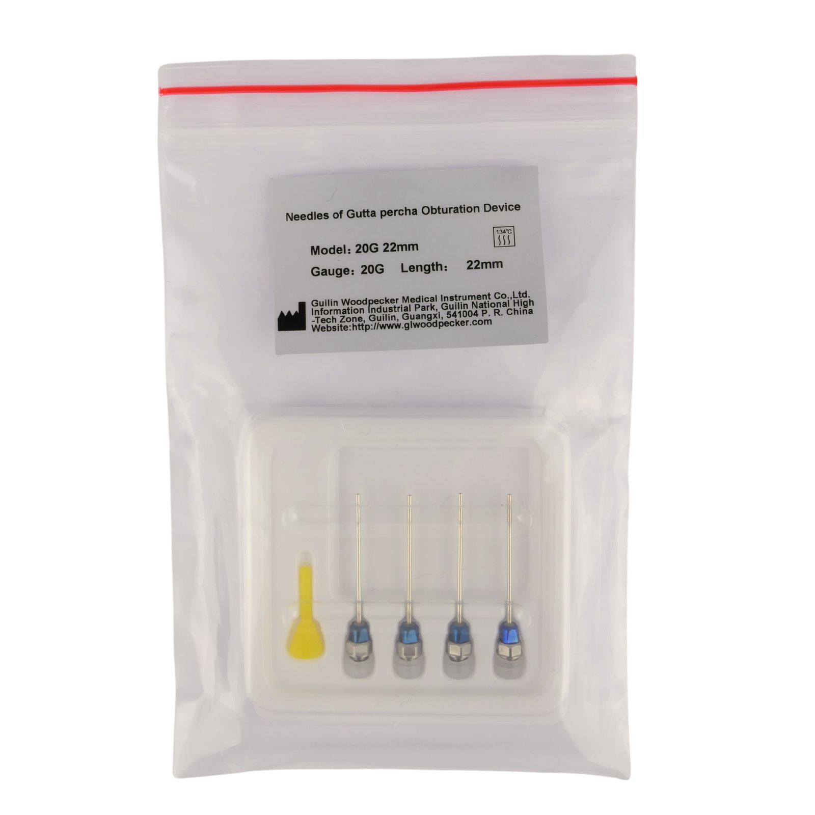 Голка 20G 22mm для обтуратора (пістолета) Fi G, розмір / діаметр 20G (0.812 мм), довжина 22 мм, 4 шт/уп.