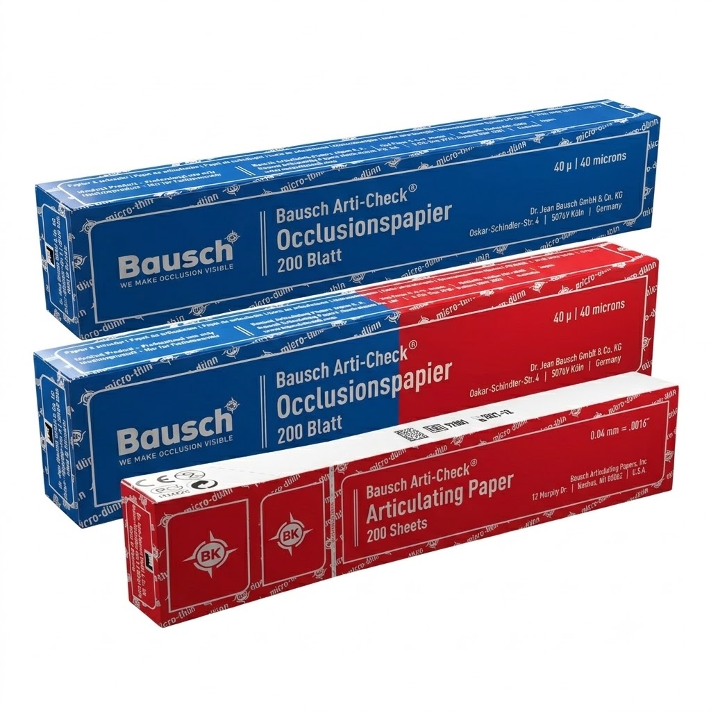 Артикуляційний папір 40 мкм, двосторонній, 200 смужок, Bausch