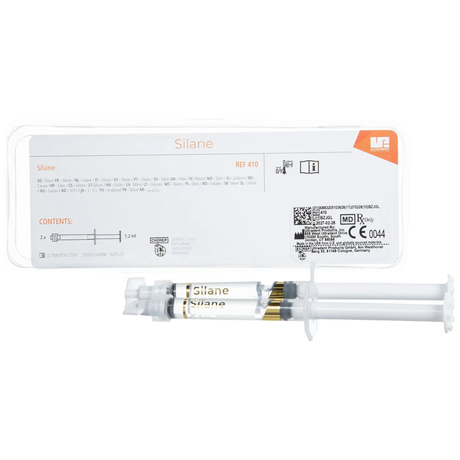 Silane - Ultradent, праймер для кераміки, проміжний шар між керамікою та композитом 1,2 мл.