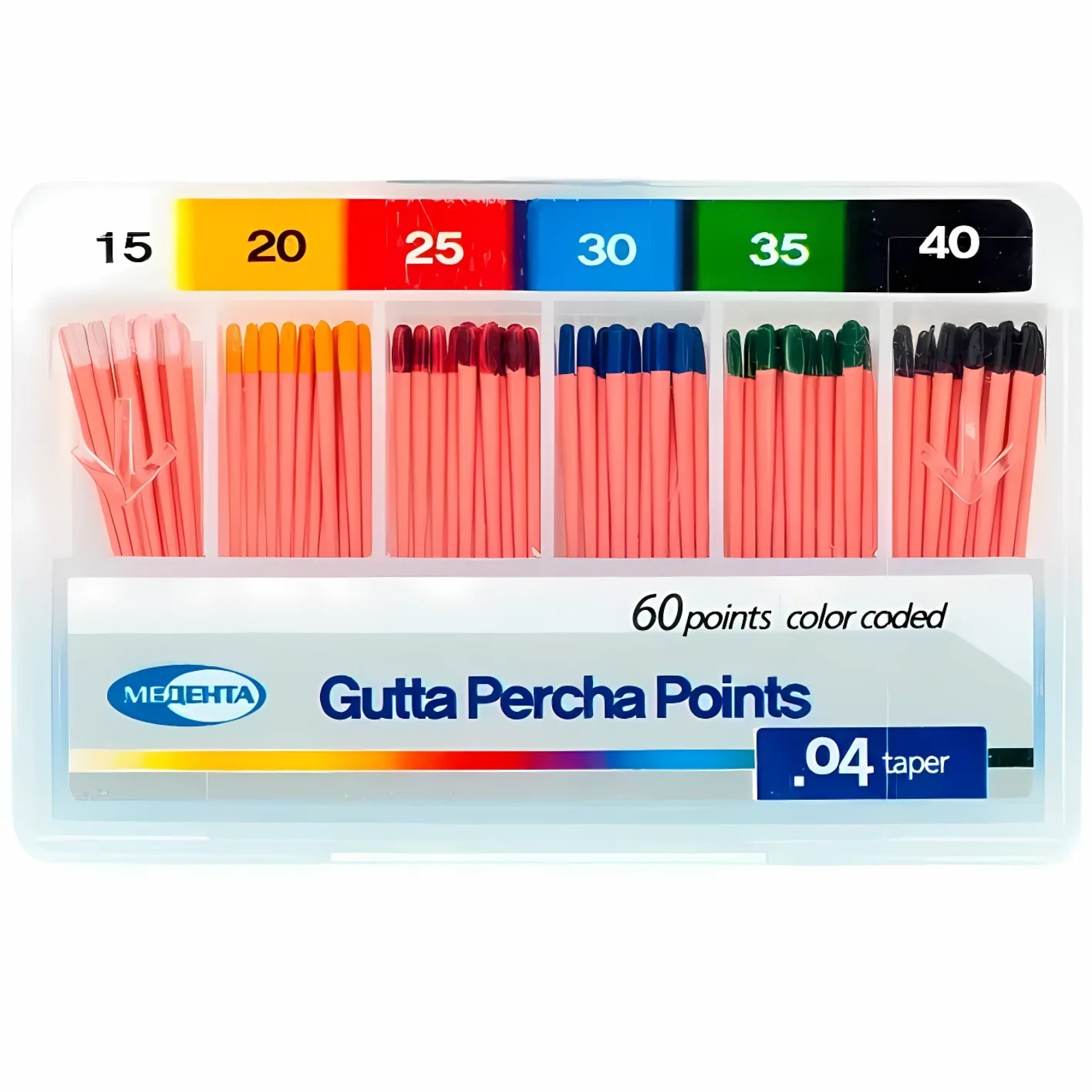 Гутаперча "Meta" 04 асс. №15-40 (60шт)