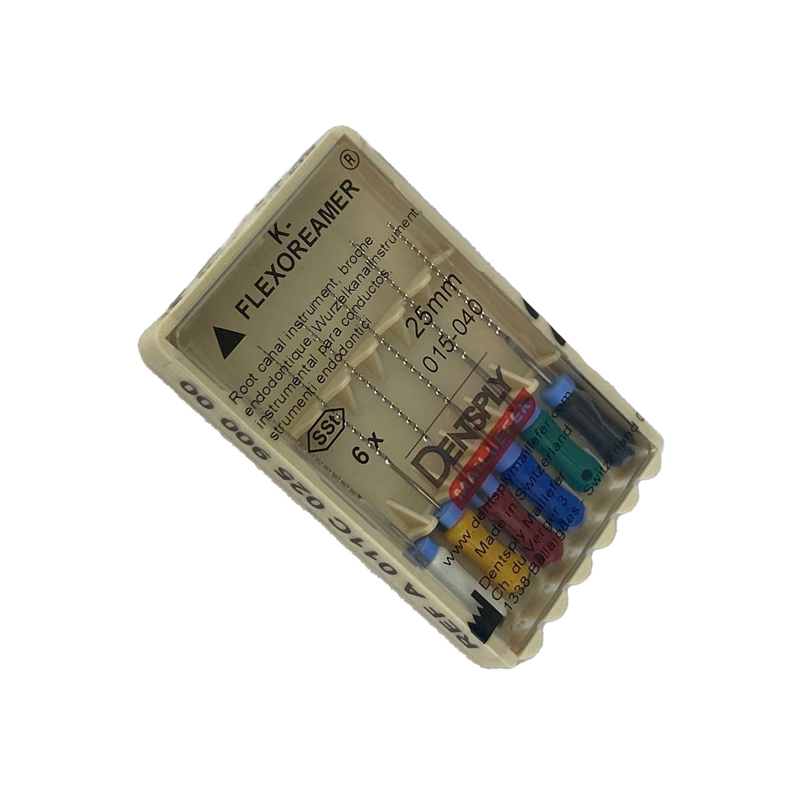 К-флексоримери Dentsply Maillefer, розмір 015, довжина 25 мм, ручні файли, 6 шт. в упаковці (K-Flexoreamer Dentsply Maillefer)