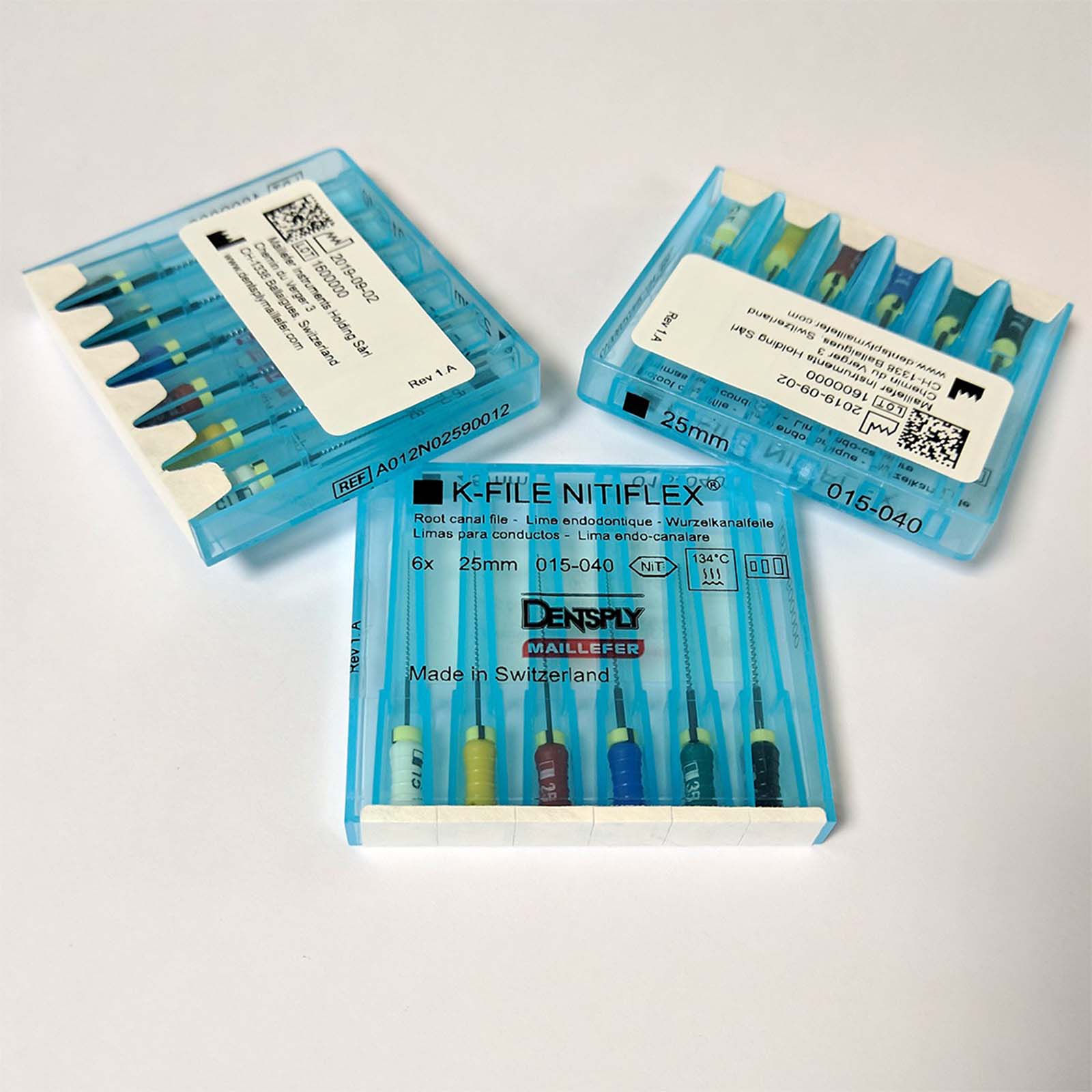 Ni Ti Flex-FILES MAILLEFER 15-40 (6шт), ручні дрильбори.
