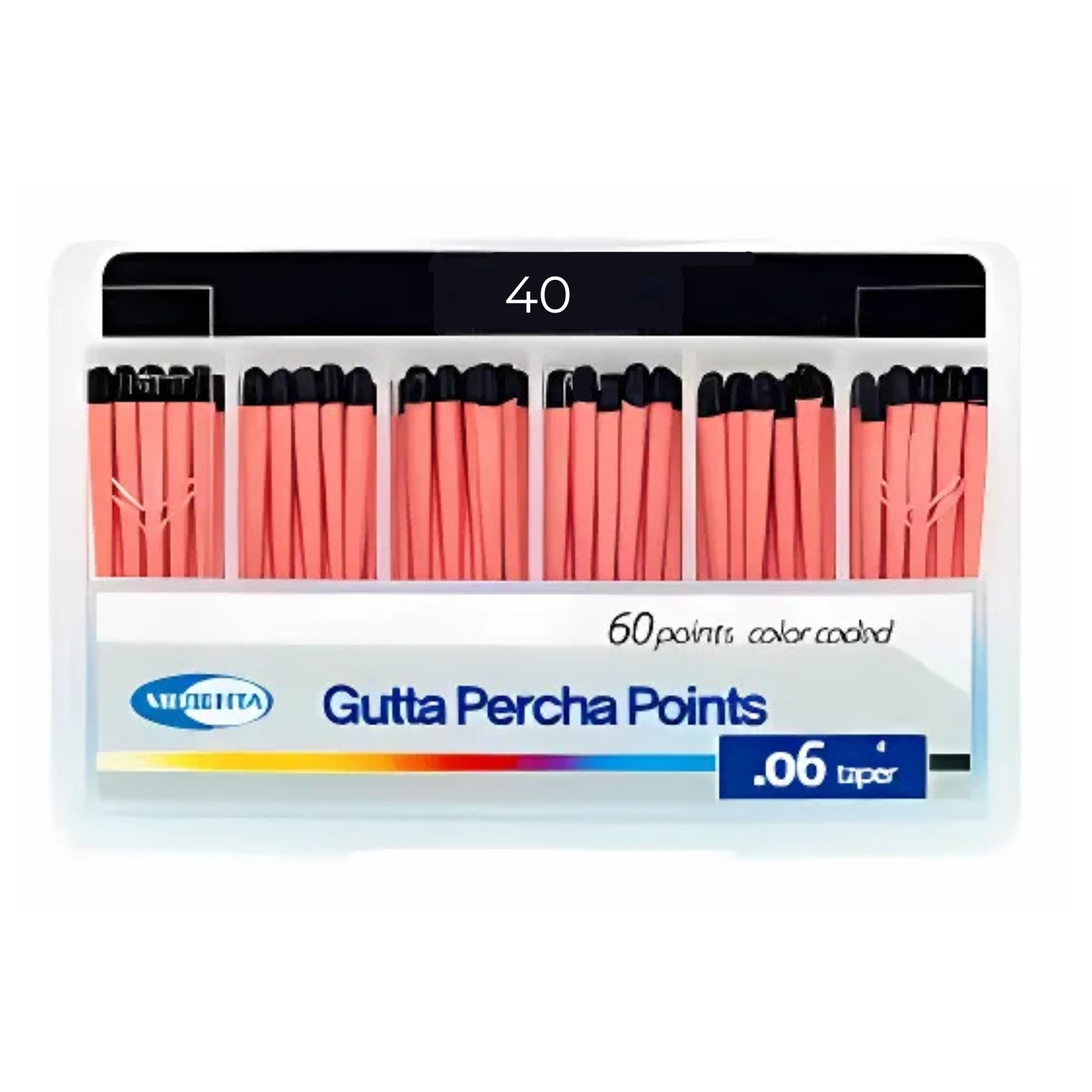 Гутаперча "Meta" 06 №40 (60 шт)