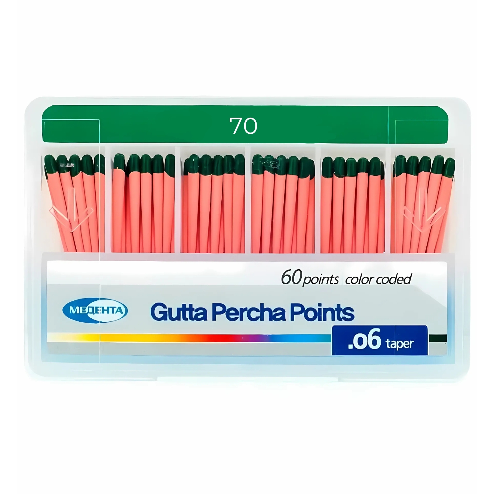 Гутаперча "Meta" 06 №70 (60 шт)