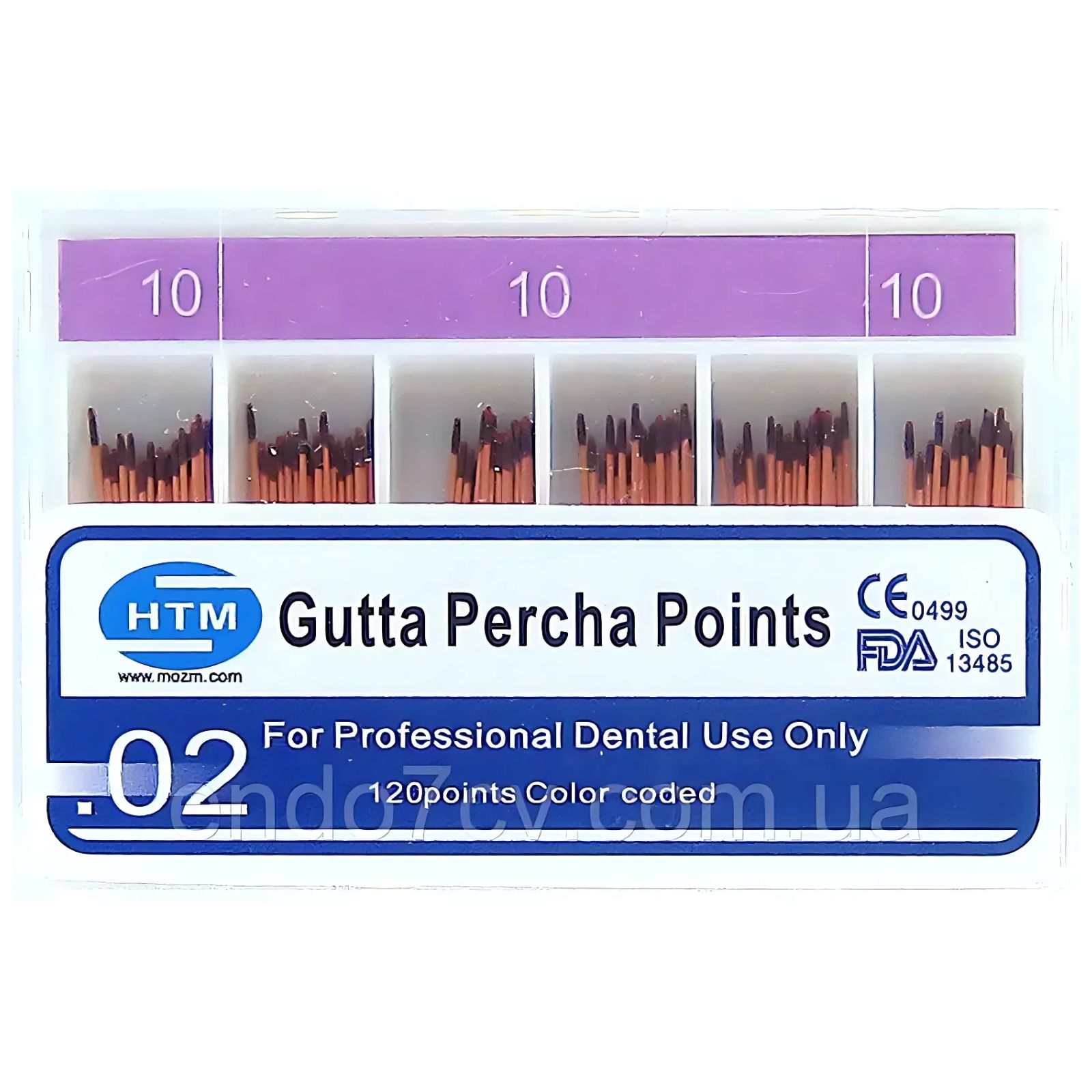 Гутаперча "Meta" 02 №10 120 (шт)
