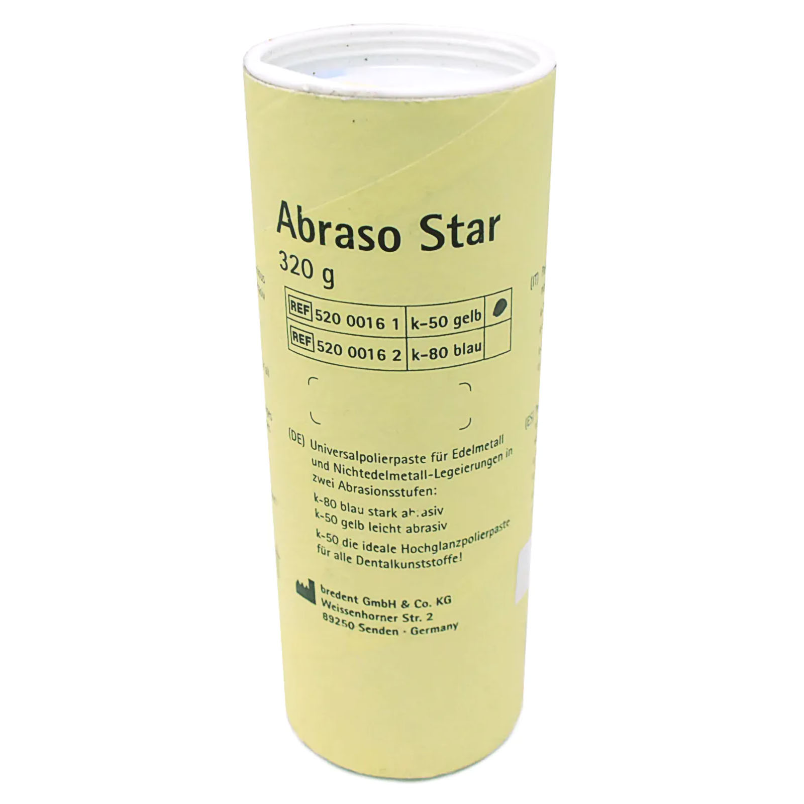 Матерiал для полiванна акрилу Abraso-Star K50 жовта невеликий абразив 320 г