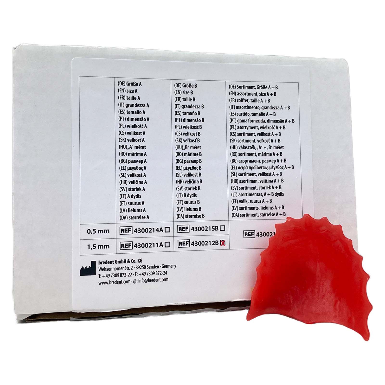 Воскові піднебінні шаблони 30 шт кожного розміру 0.5/1.5 мм A, B 120 шт 1 Набір