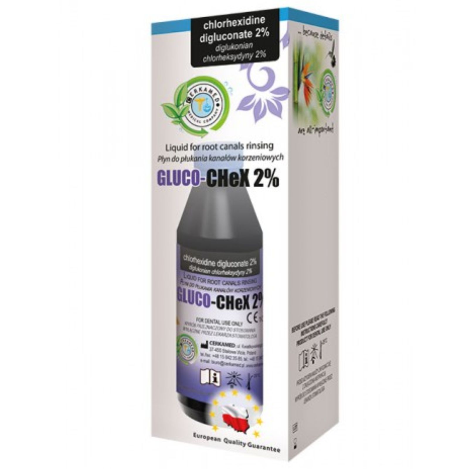 Gluco CHeX 2%, 200г. (хлоргекседину глюконат 2% для промивання кореневих каналів)