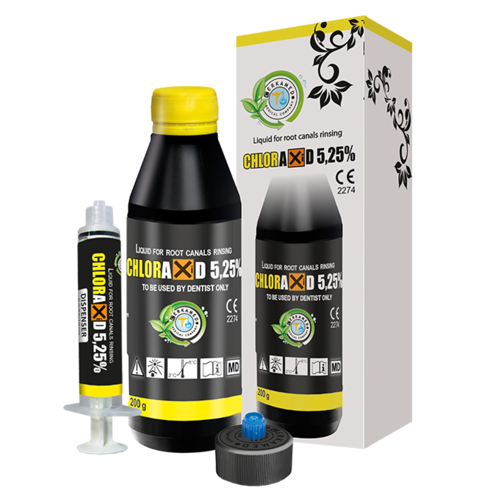 Chlorax 5.25%, 200г. (розчин гіпохлориту натрію для промивання кореневих каналів)