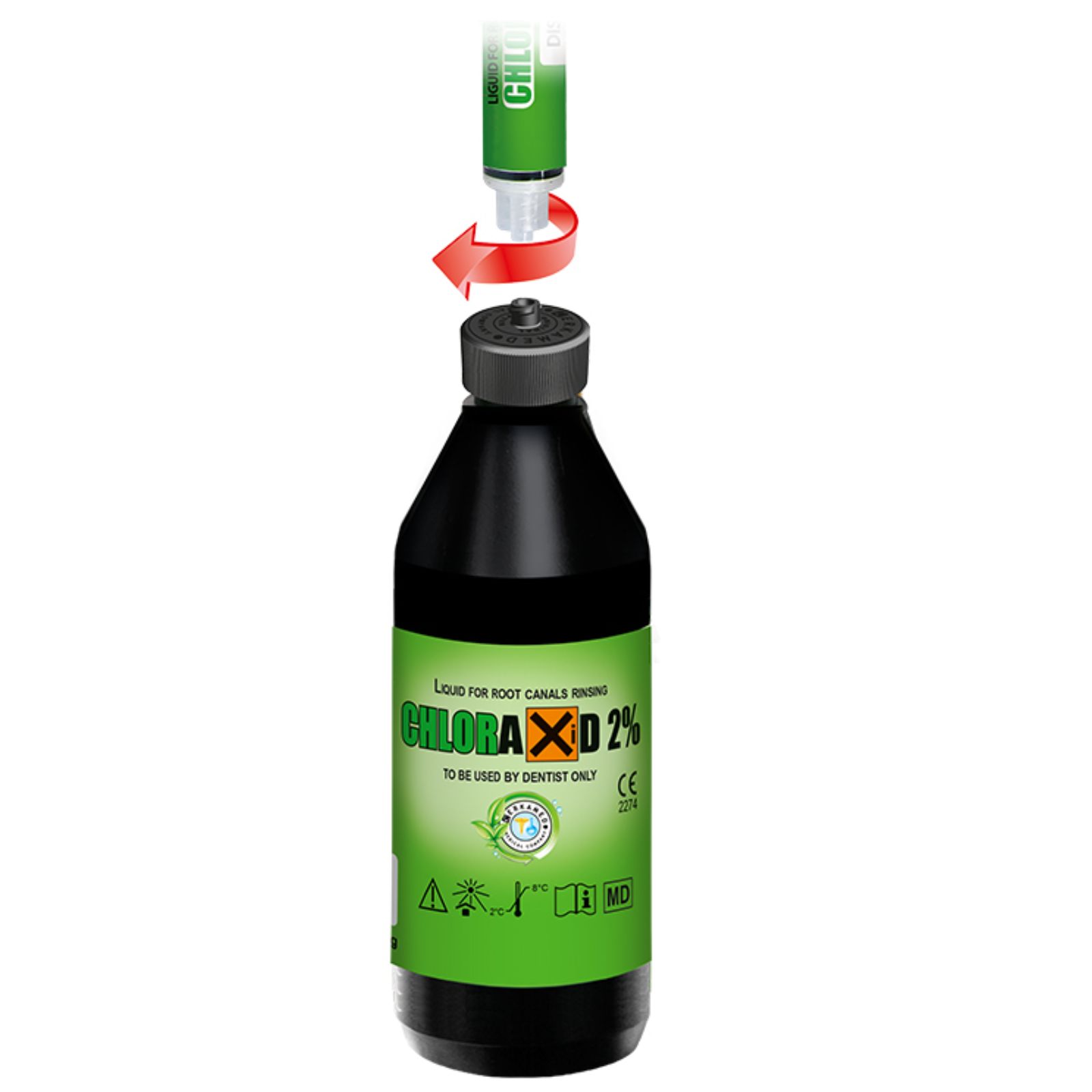 Chlorax 2%, 200гр. (розчин гіпохлориту натрію для промивання кореневих каналів)
