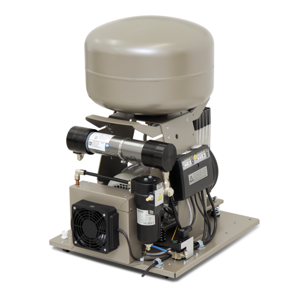 Компресор EKOM DK50-10 Z/M, ресивер 10 л, з мембранним осушувачем повітря, продуктивність 58 л/хв при тиску 5 бар, на одну установку, робочий тиск 5-7 бар, живлення 230В/50Гц, без шафи - Фото 2