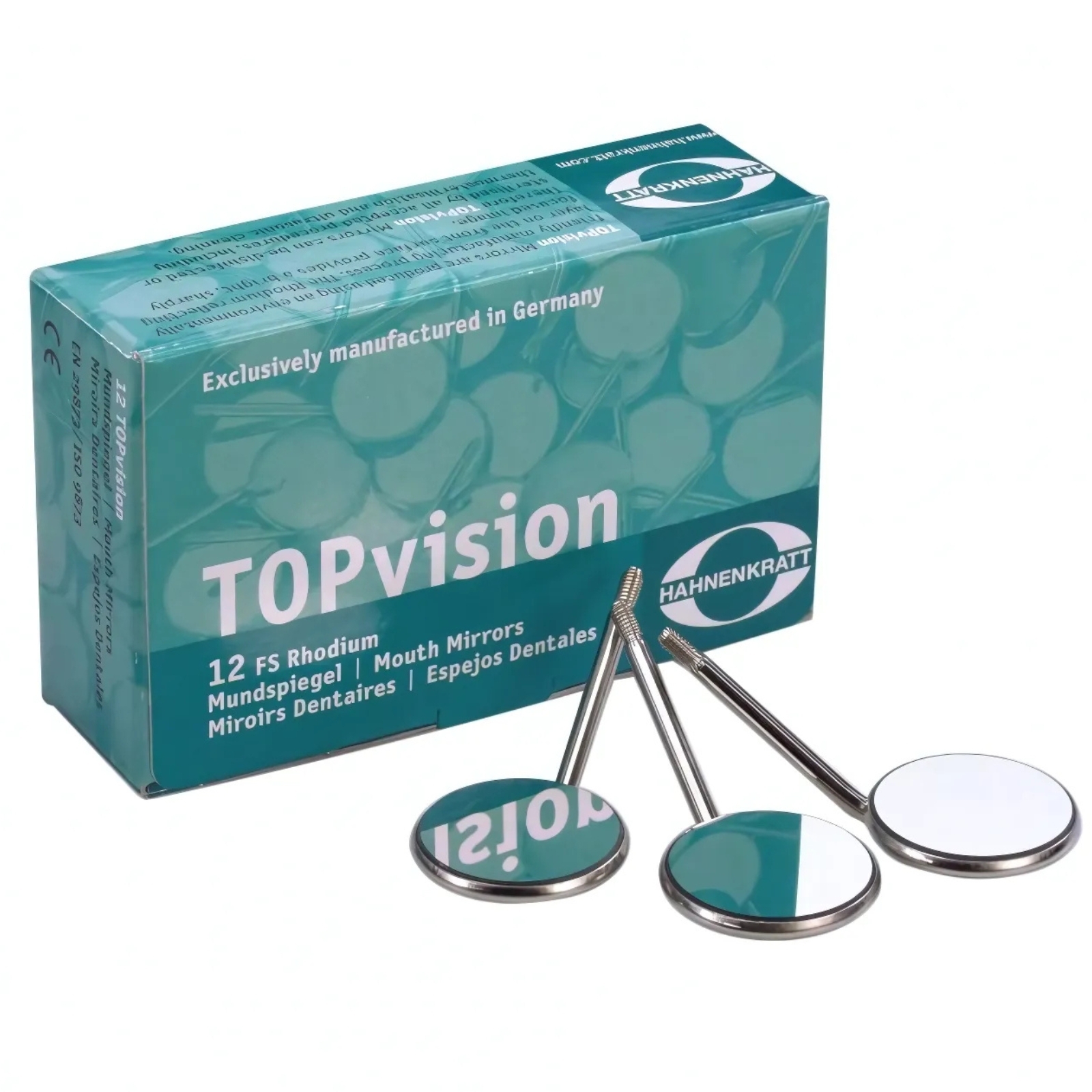 Дзеркало Hahnenkratt™ TOPvision №2 Rhodium Plane, 1шт (SS)