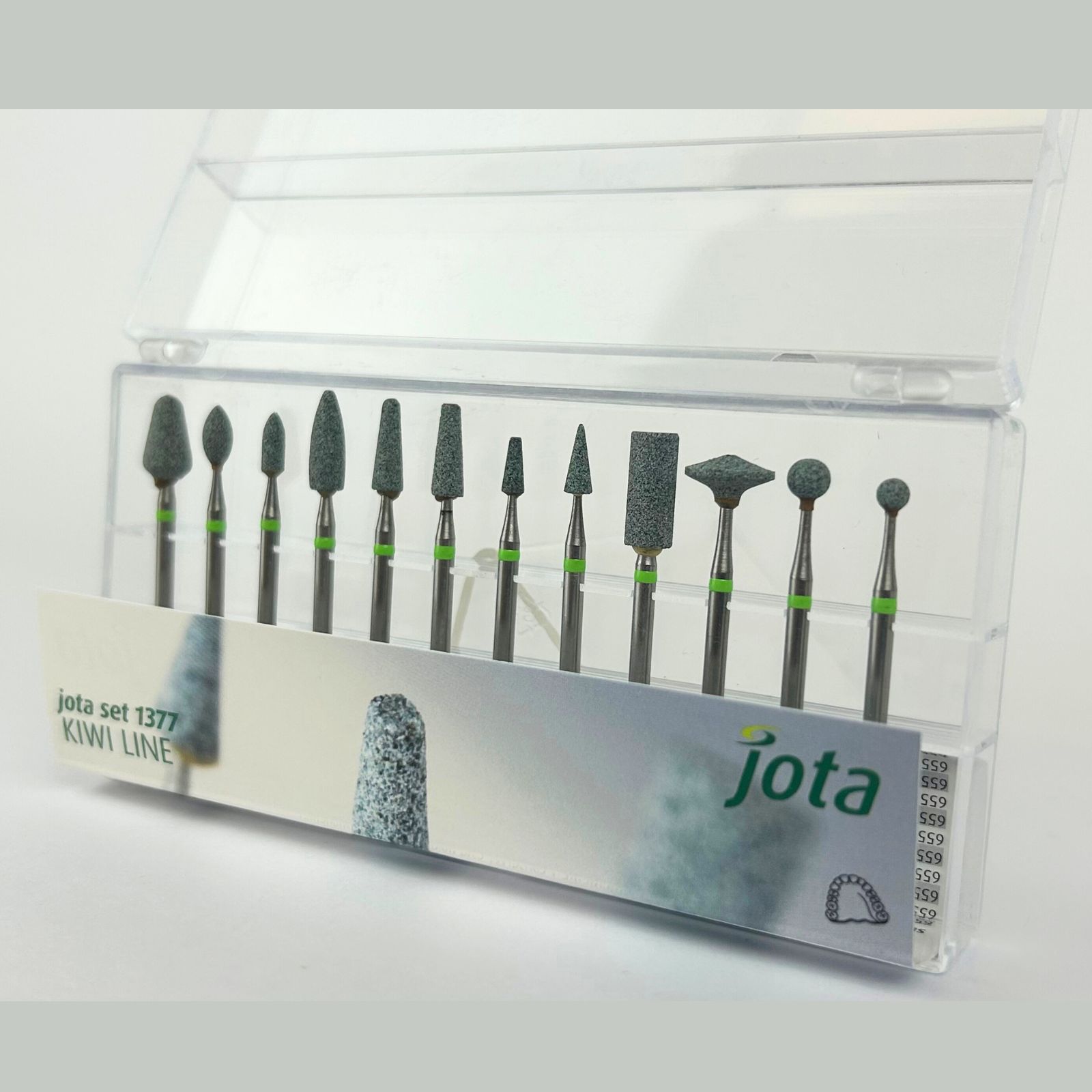 Набір полірувальних камінців KIWI LINE (12 шт.), Jota, 1377