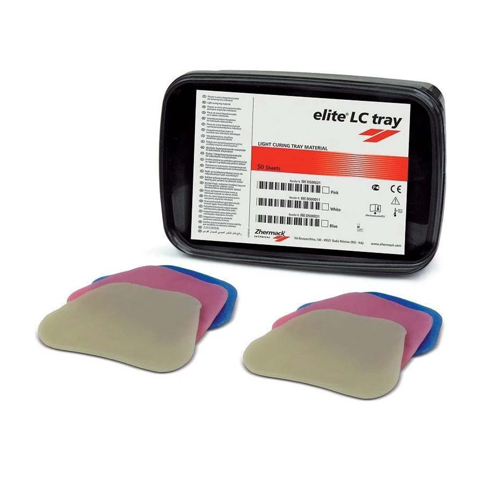 Пластмаса для індивідуальних ложок ELITE LC TRAY, блакитна, 50 шт