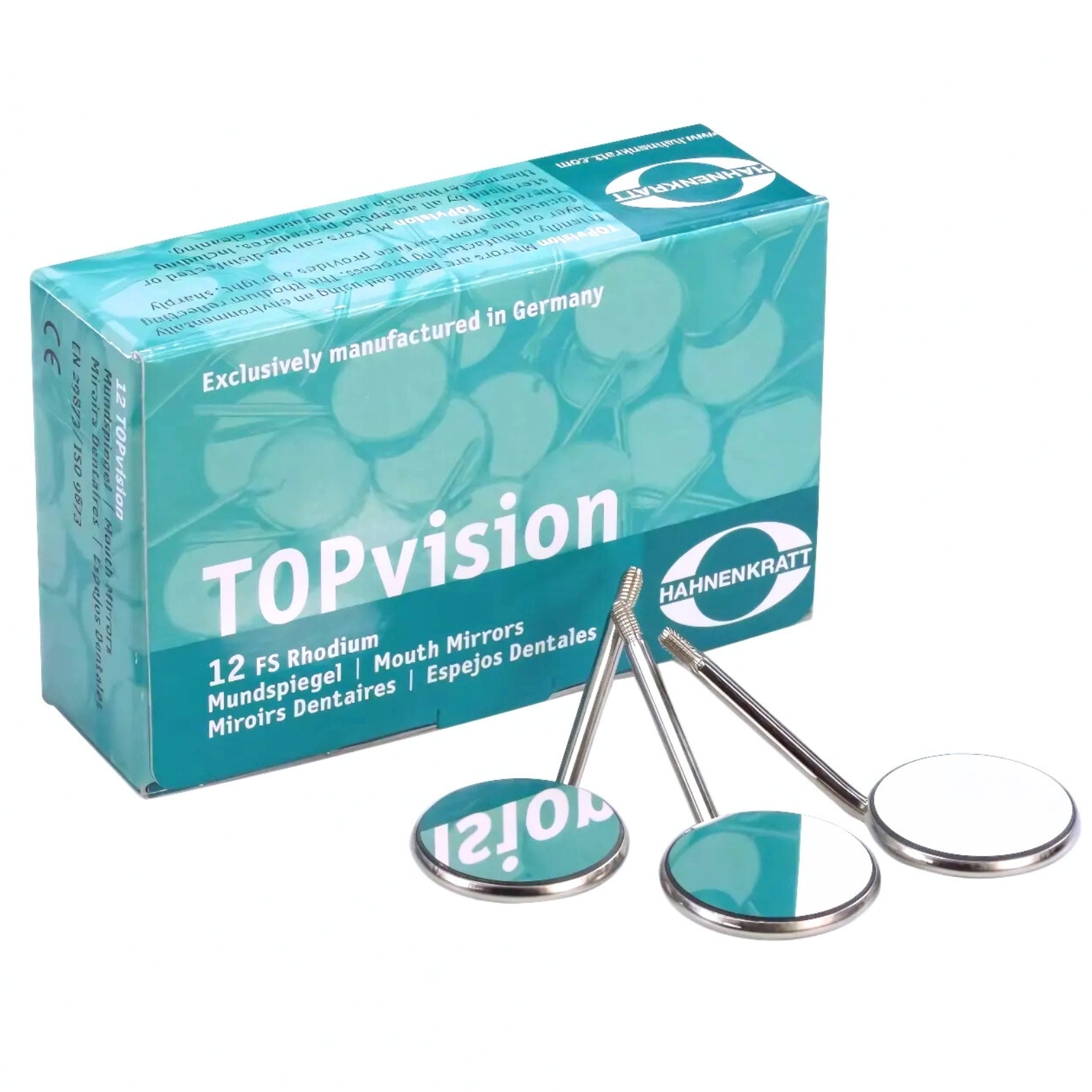 Дзеркало Hahnenkratt™  TOPvision №4 Rhodium Plane, 1 шт (SS)