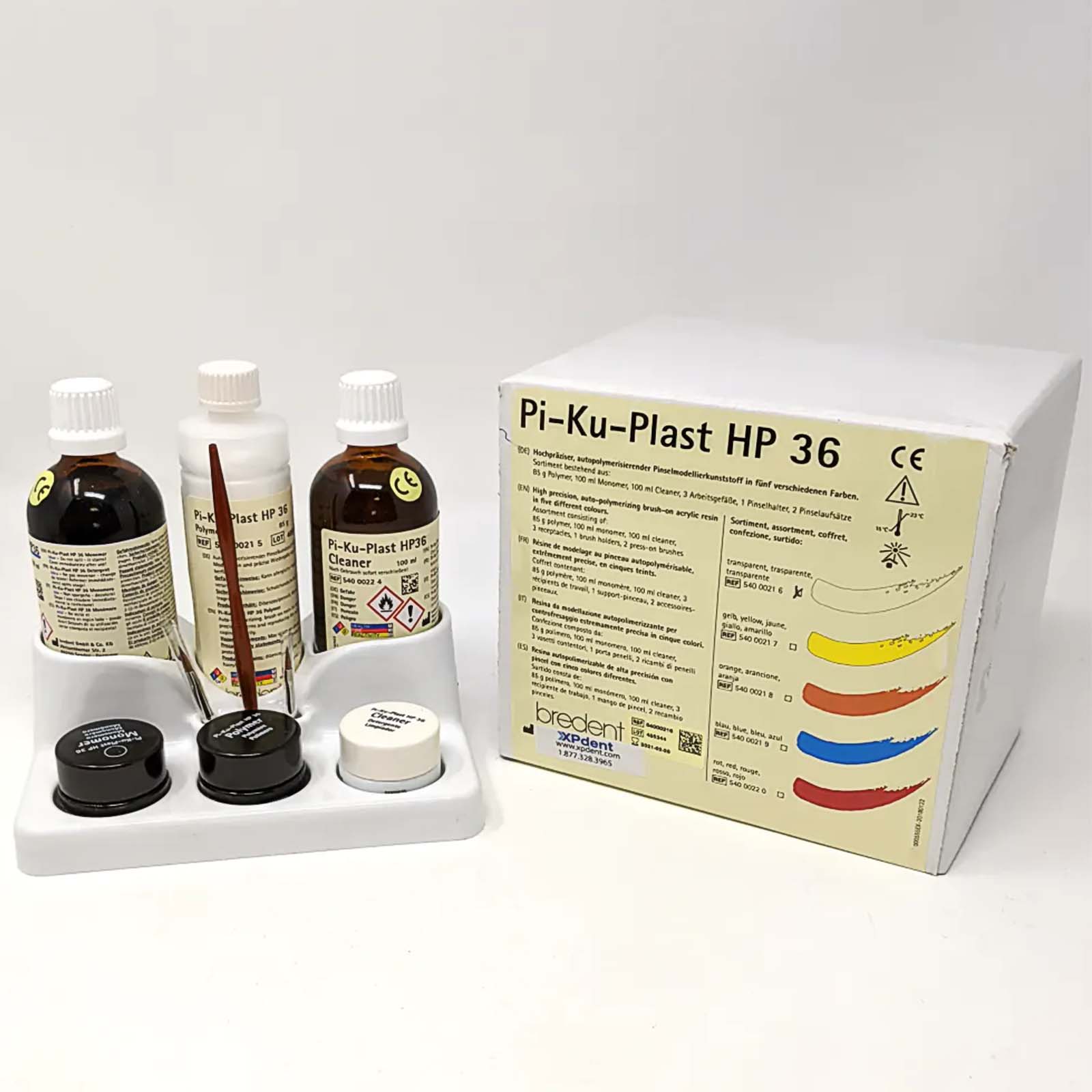 Набір пластмаси Асортимент Pi-Ku-Plast HP 36, прозорий 9 частин 1