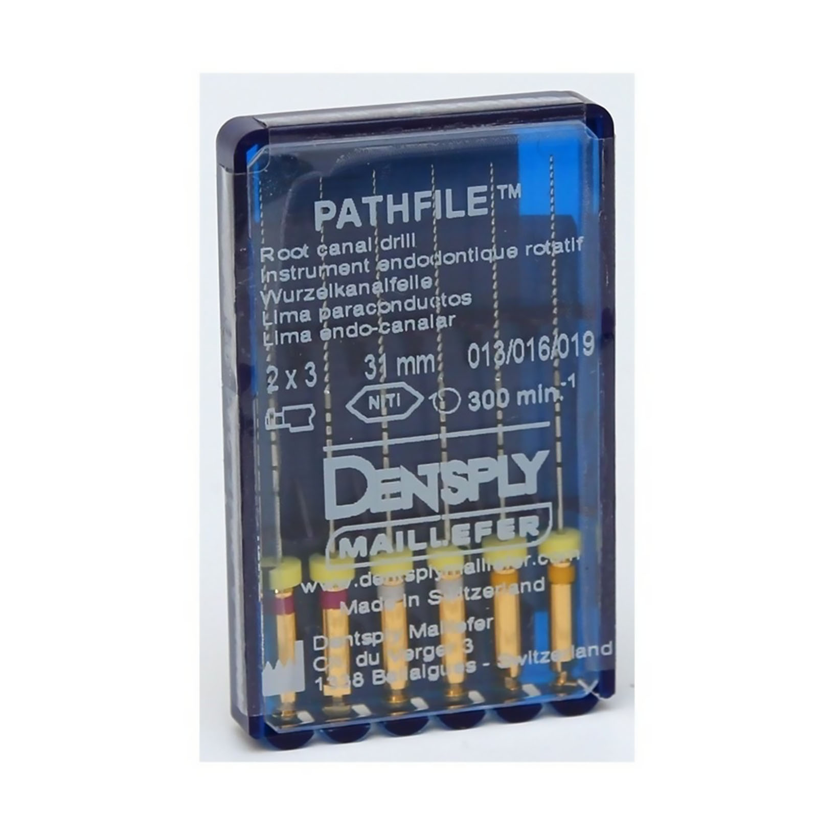PATHFILE MAILLEFER ASSORT (6шт) 31 мм, машинний дрильбор для створення "килимової доріжки".