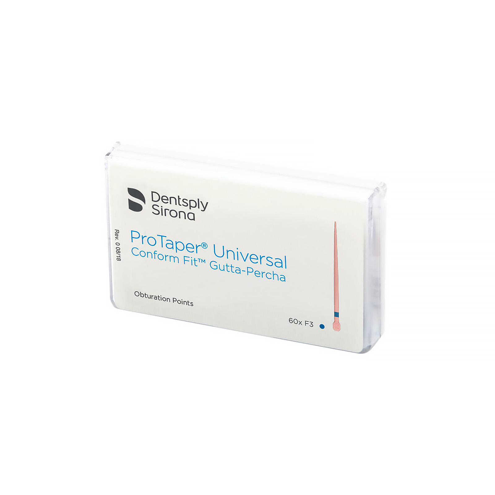 Гутаперчеві штифти Dentsply Sirona, розмір F2 ProTaper Universal, упаковка, 60 шт.
