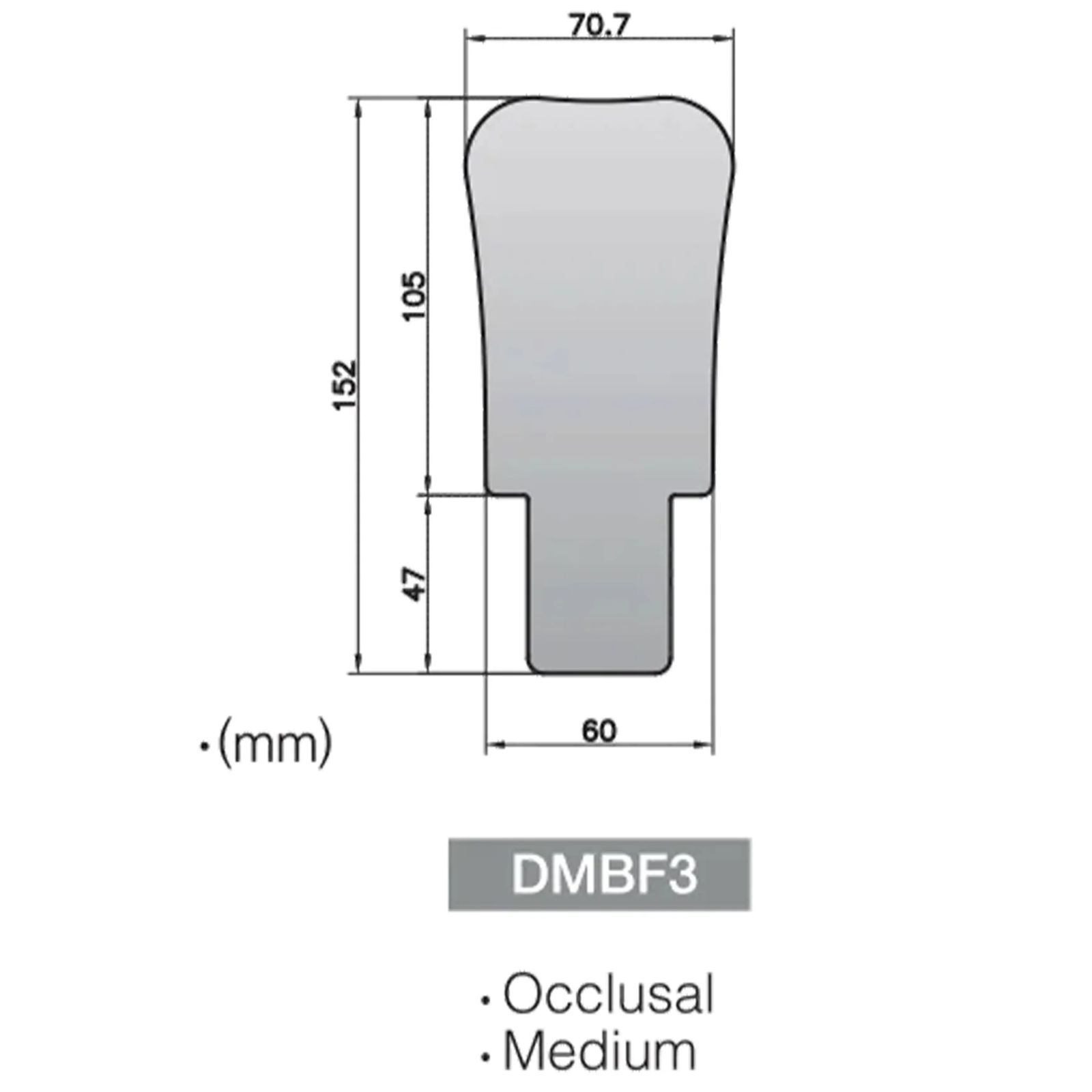Дзеркало інтраоральне D-MFFPT-3 для FF-PHOTO, металеве, для фотографування.