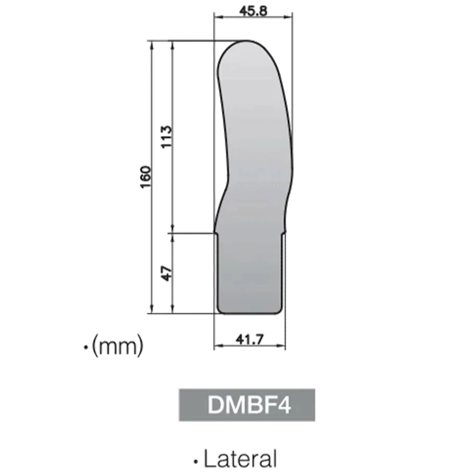 Дзеркало інтраоральне D-MFFPT-4 для FF-PHOTO, металеве, для фотографування.