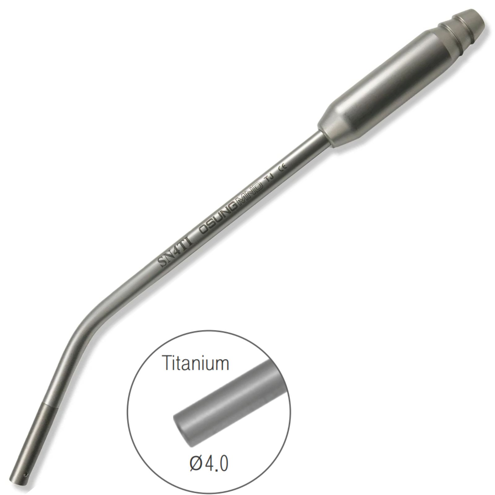 Насадка відсмоктувача STT-4TI з титановим наконечником, d=4mm.