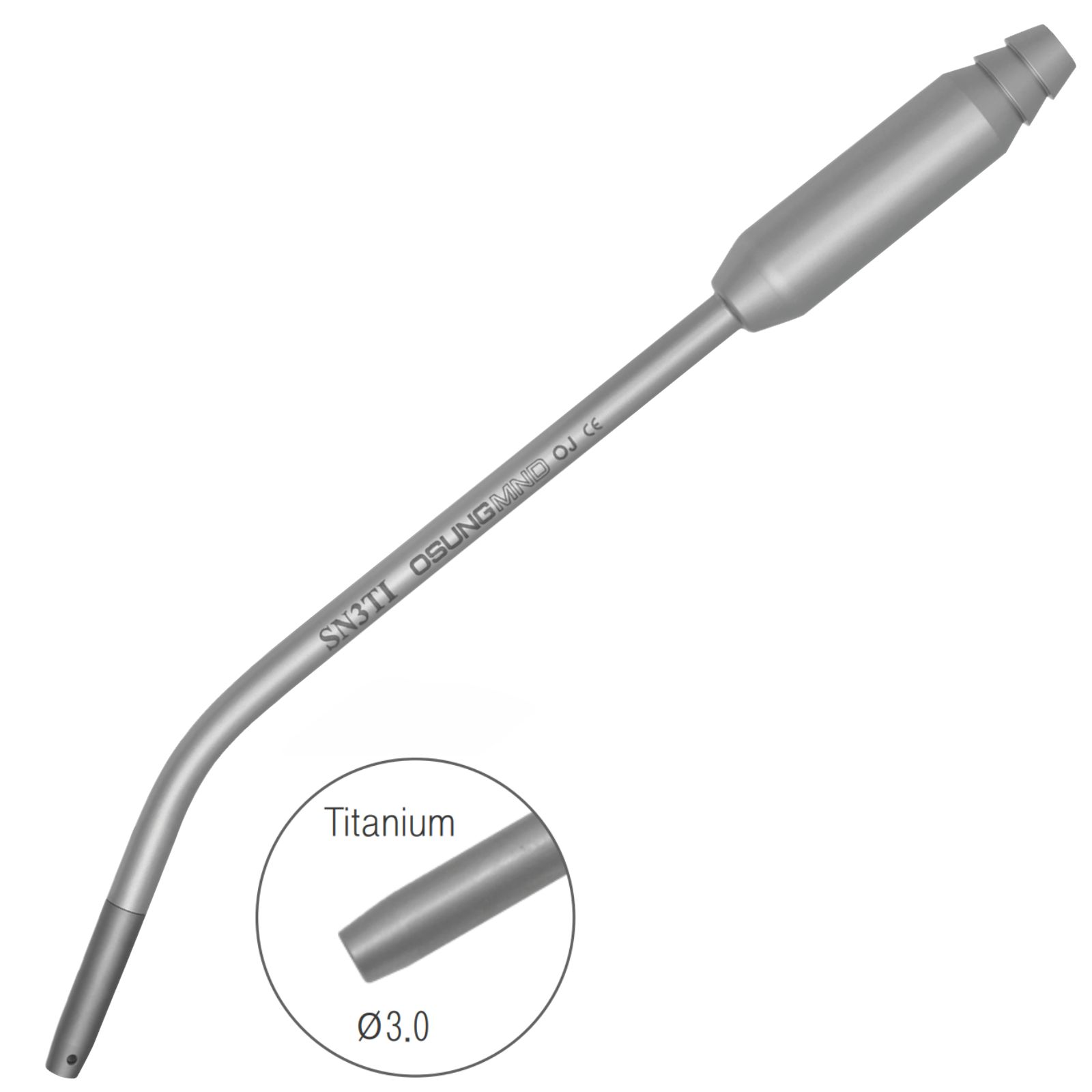 Насадка відсмоктувача STT-3TI з титановим наконечником, d=3mm.