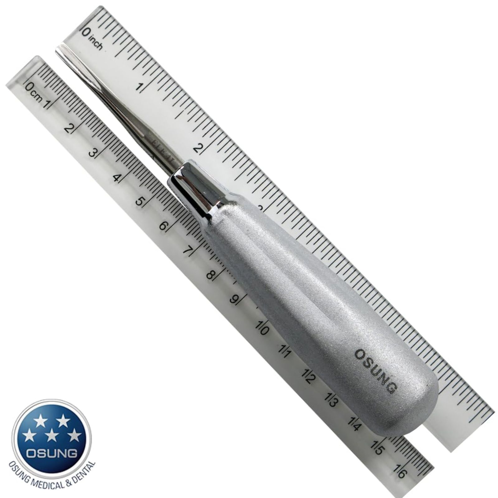 Елеватор E41, 3,9mm, верхні та нижні передні зуби та корені.