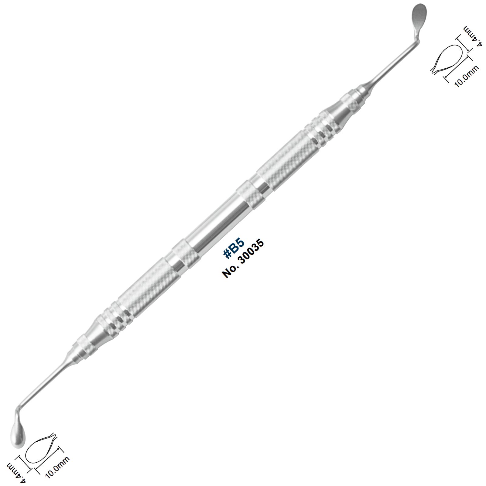 Sinus lift інструмент #B5, двосторонній, 4,4 Х 10,0мм, 4,0 Х 8,0мм (YDM)