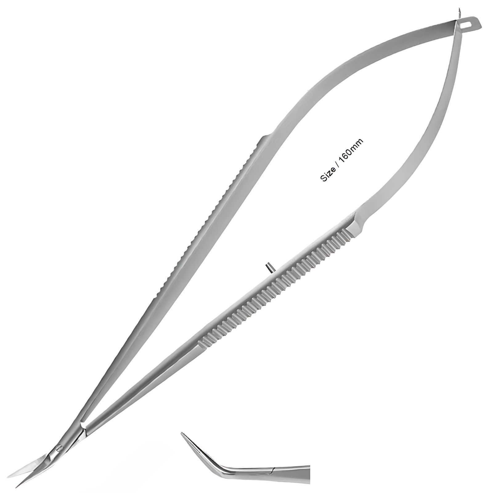 Ножиці мікрохірургічні, десневі MS-160-45, вигнуті (YDM)