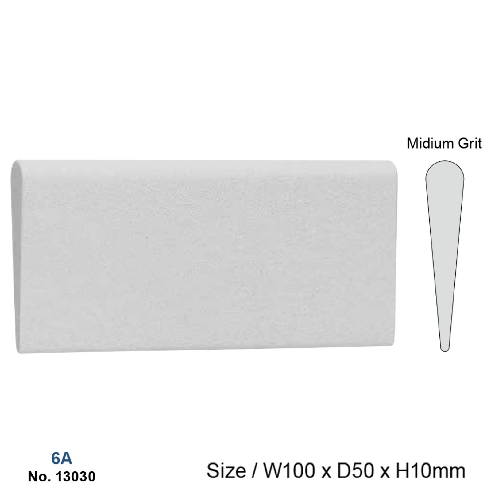 Камінь точильний 6A Wedge , клиновидний, арканзас (YDM)