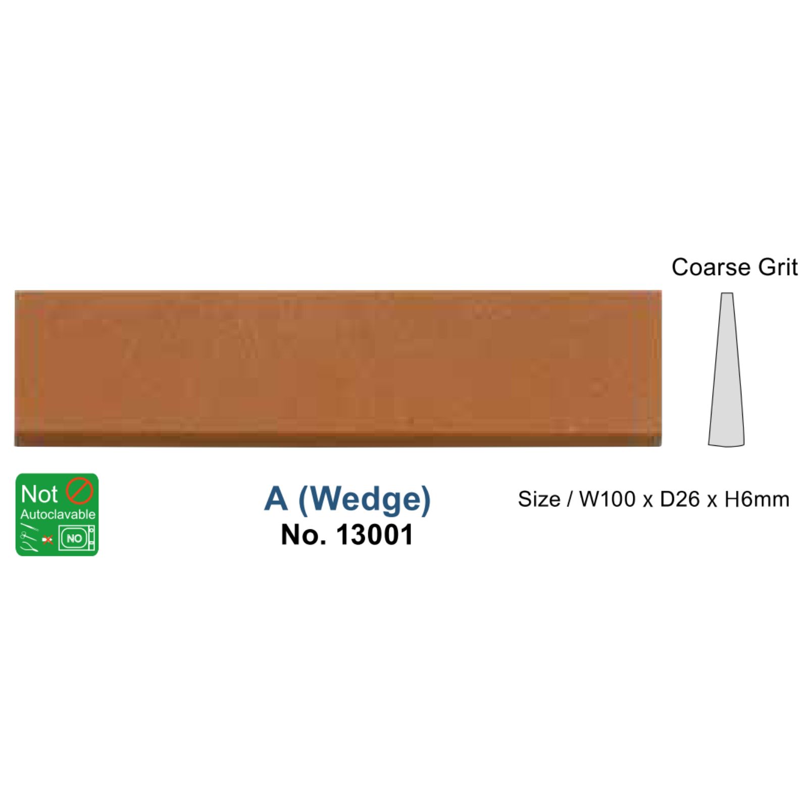 Камінь точильний A Wedge, клиноподібний (YDM)