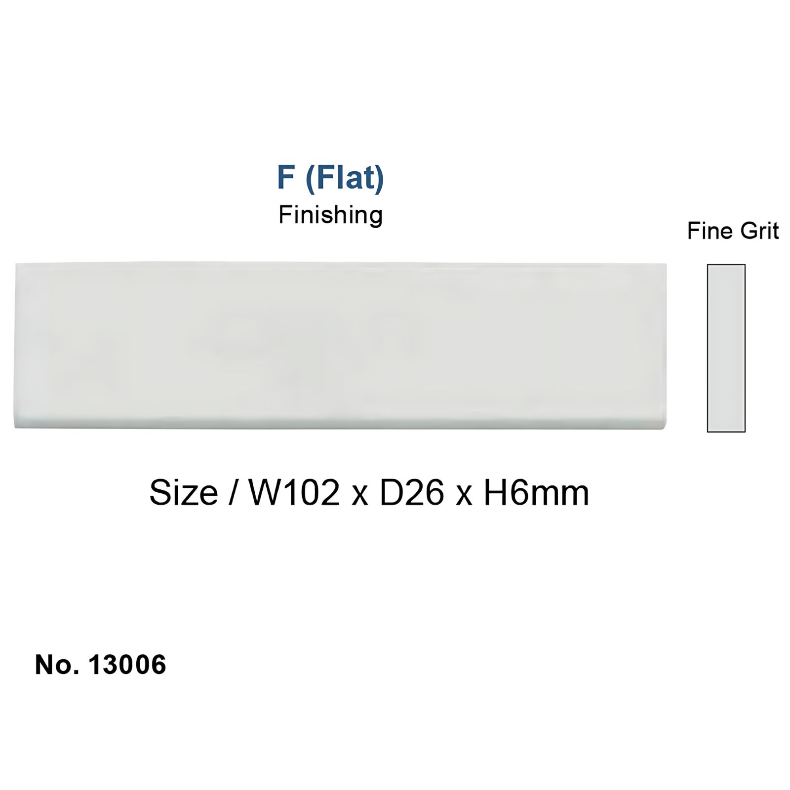 Камінь точильний F Flat, плаский (YDM)