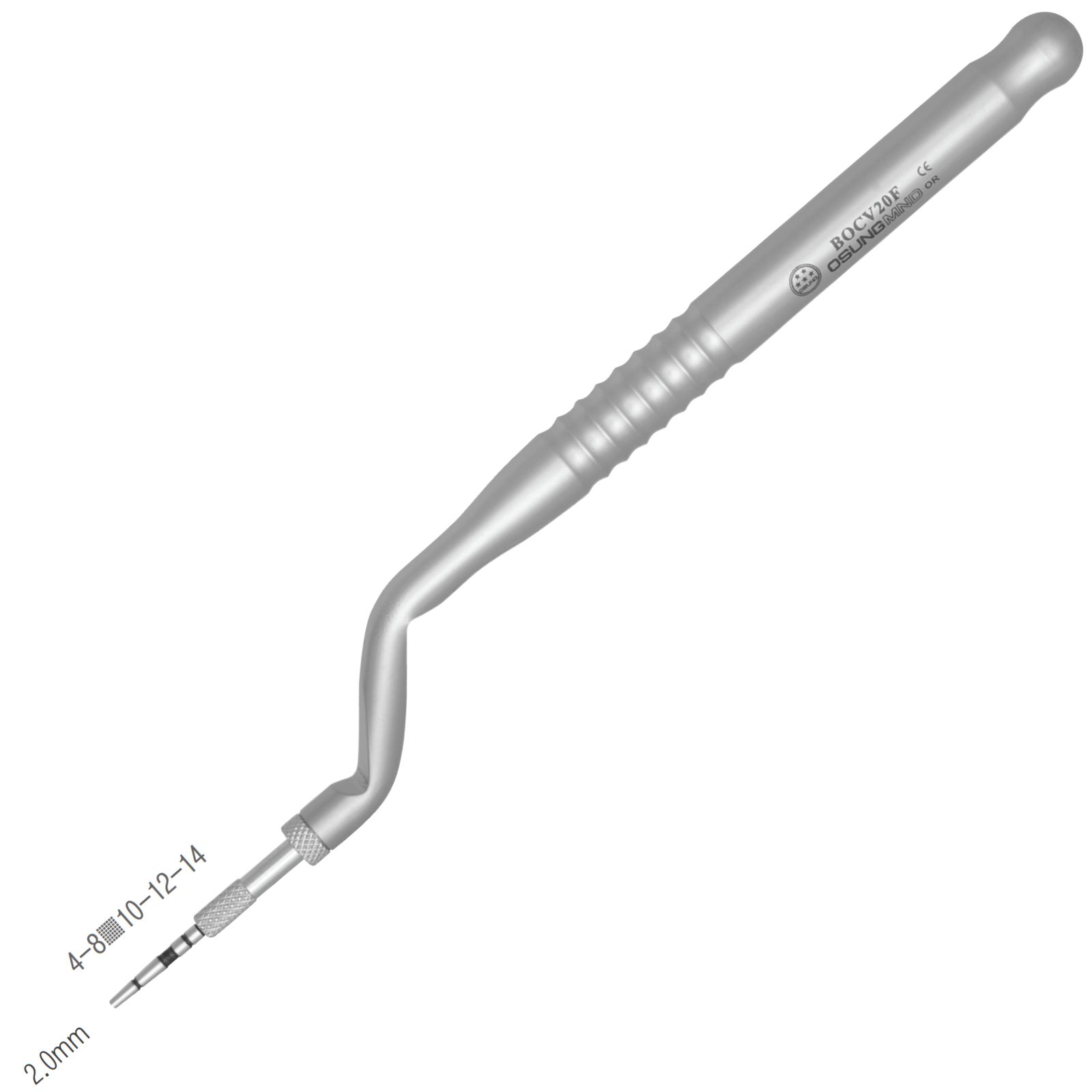 Остеотом BOCV-20F, d=2,0mm, для синус-ліфтингу, градуйований - 4, 8, 10, 12, 14 мм