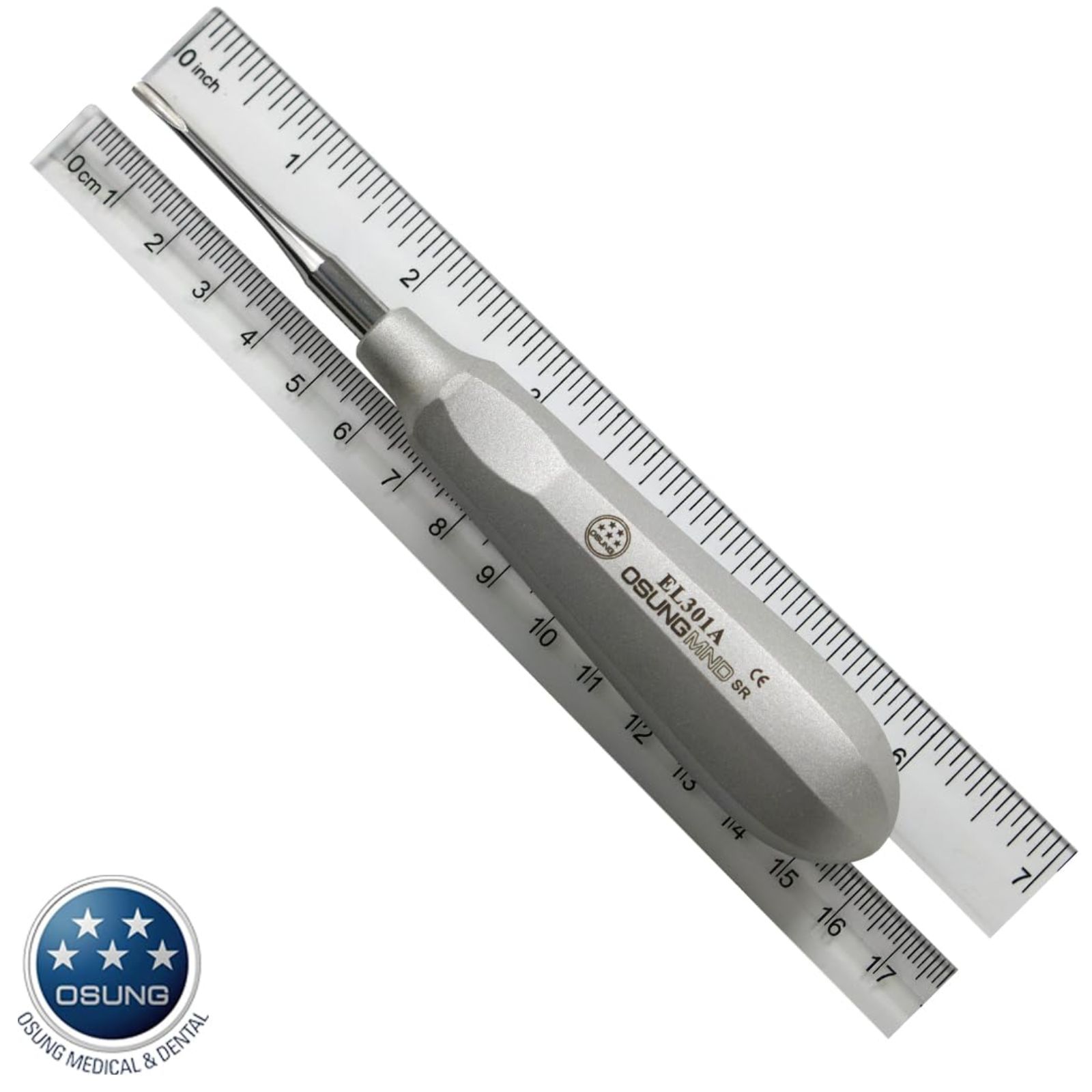 Елеватор E301А, 2,7mm, вигнутий,  для глибоко сидячих коренів