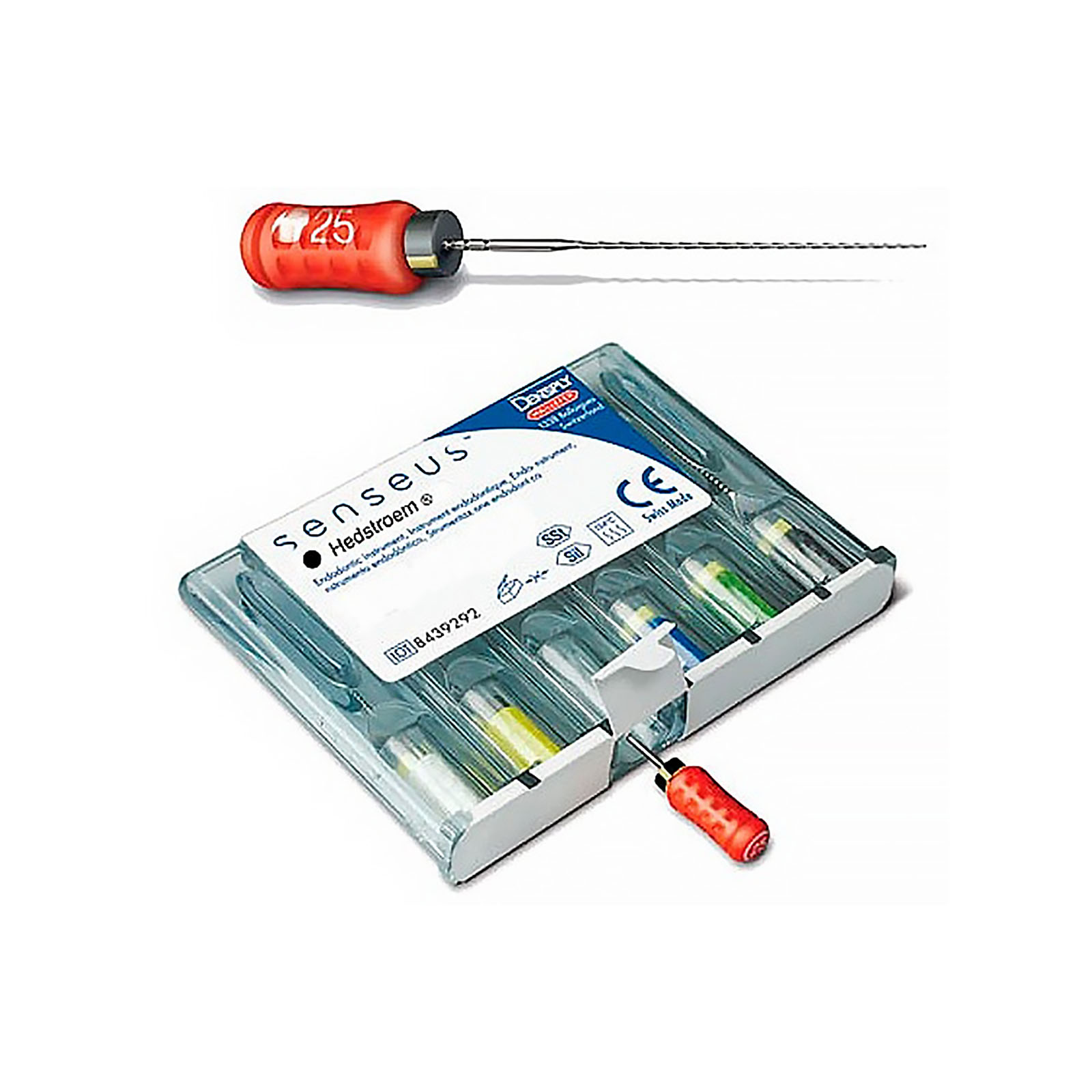 SENSEUS HEDSTROEM №025, 25мм (6шт), дрильбори ручні з силіконовою ручкою "SENSEUS"