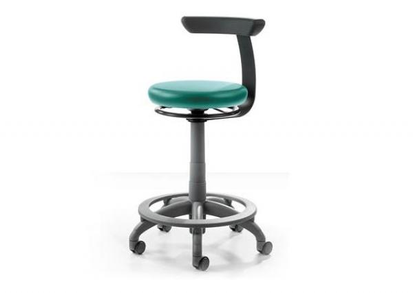 Крісло CARL Manual Plus, обертається вручну на 360°, з кільцевою опорою для ніг (Sirona).
