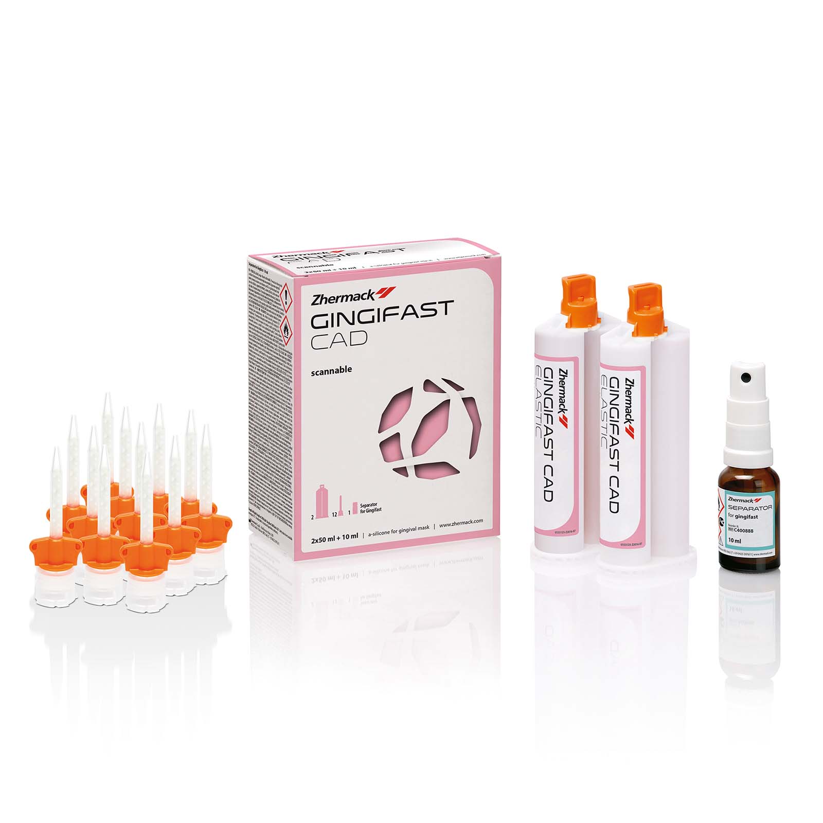 Скануючий твердий А-силікон GingiFast CAD Rigid, 2 картриджа по 50 мл