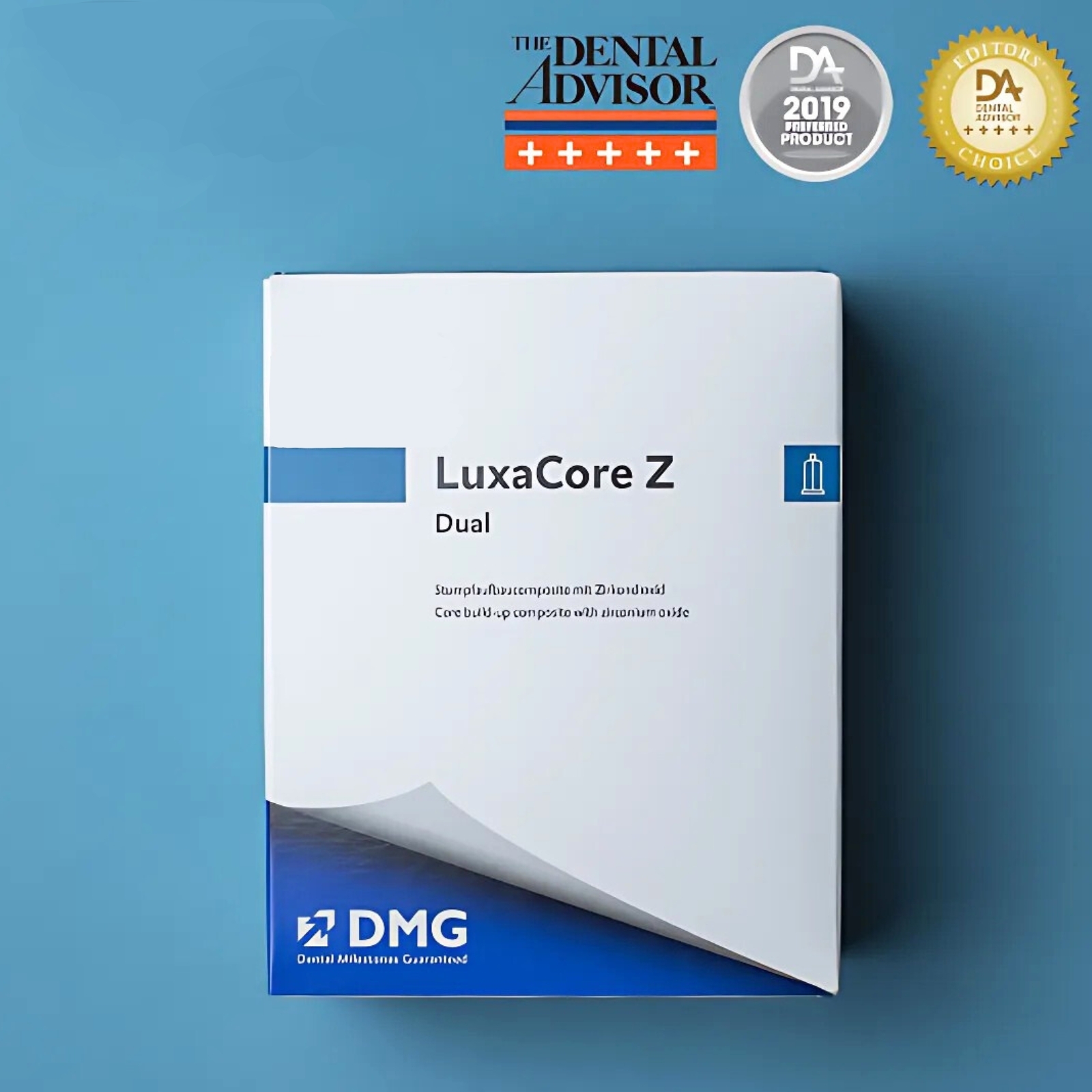 LuxaCore Z Dual, 1 картридж по 48 г пасти, 30 насадок Automix-Tips, 30 насадок Intraoral-Tips, колір A3