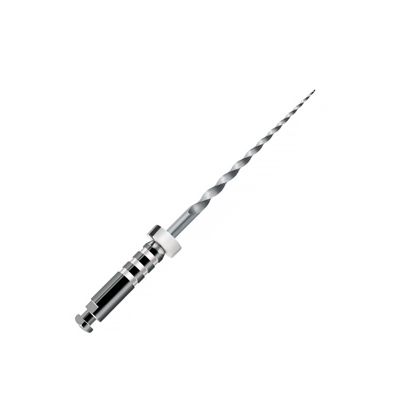ProTaper Universal, D3, машинні нікельтитанові файли, 6 шт, довжина 22 мм, для розпломбування апікальної третини каналу, ISO 020, конусність 7%, три білих кільця, неактивний (скруглений) кінчик файлу
