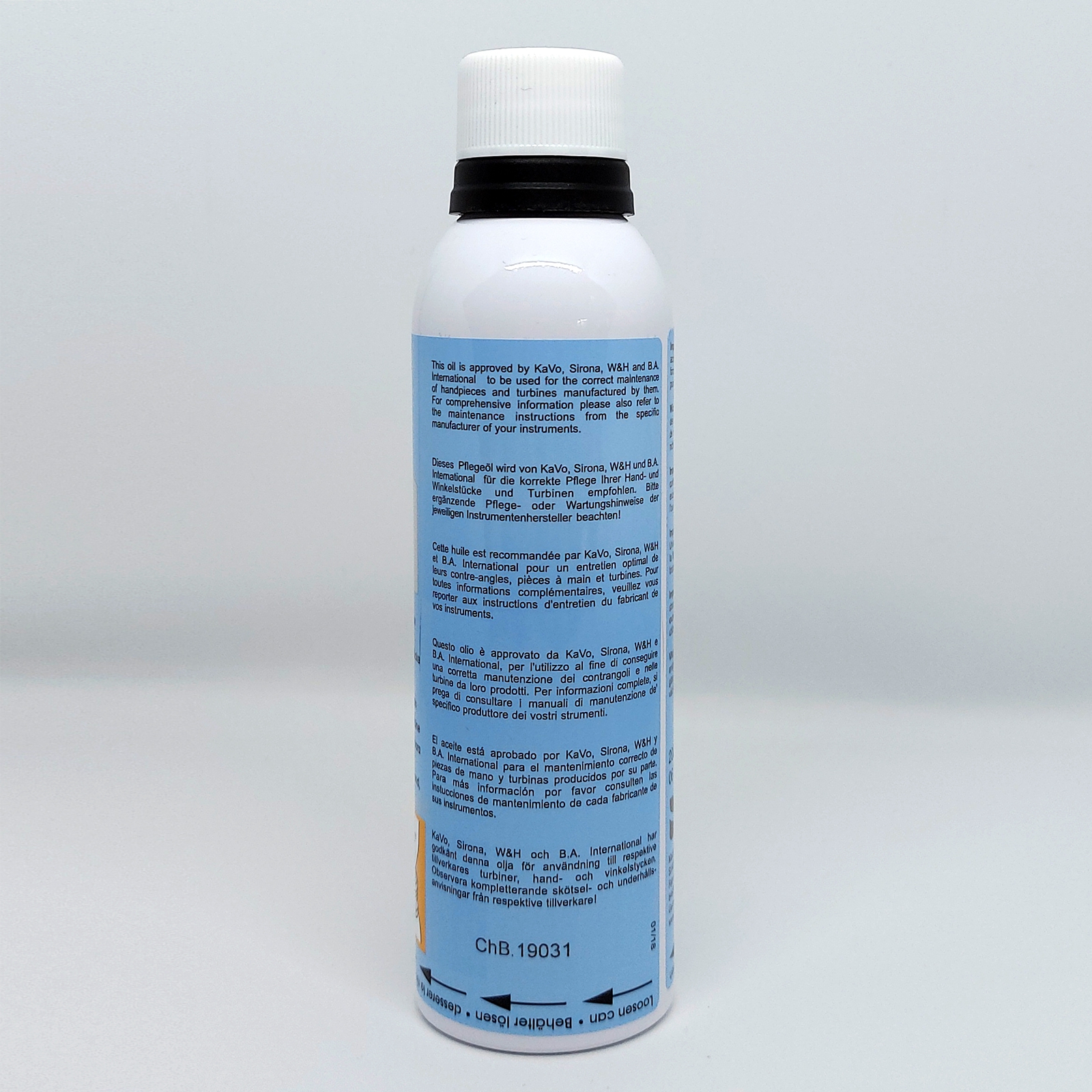 Масло-концентрат DAC Oil (попередня назва NitramOil #2), 200 мл, банка синього кольору. Масло-концентрат для DAC Universal S / DAC Universal з наступними серійні номерами: 14.000-99.999, 104.000-199.999, 202.000-999.999 і для всіх DAC Universal Touch. Достатньо для обробки приблизно 1200 прямих, кутових та турбінних наконечників. Приблизно 200 циклів.