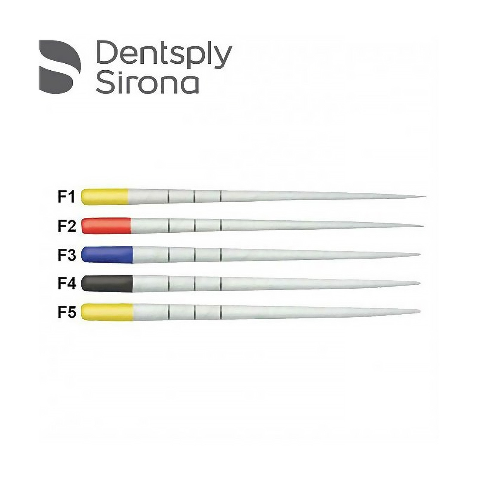 Штифти паперові Dentsply Sirona розмір F2 під ProTaper Universal, упаковка, 180 шт.