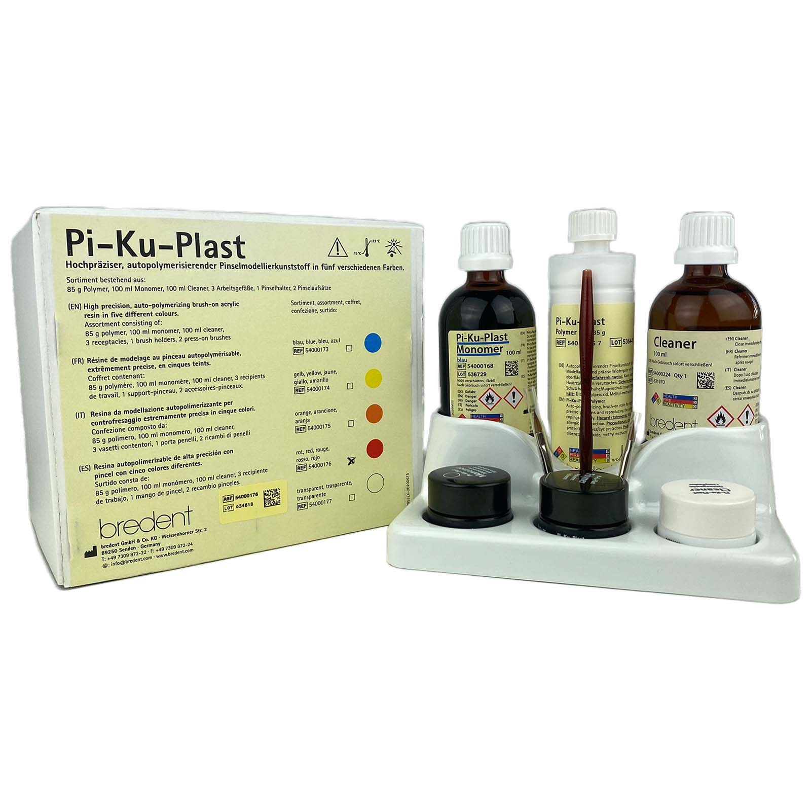 Асортимент Pi-Ku-Plast, помаранчевий 9 частин 1 Набір пластмаси