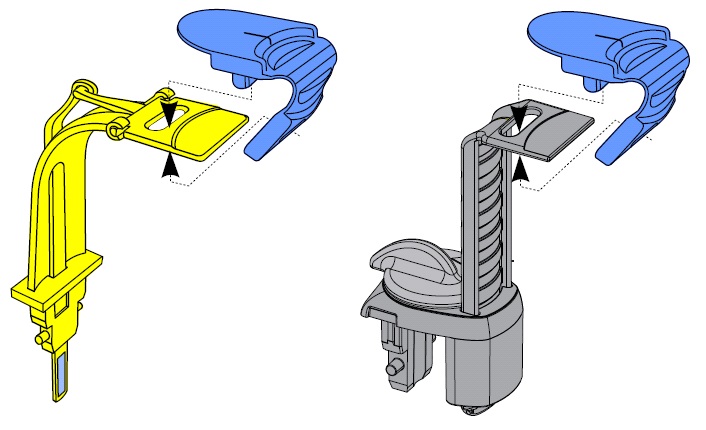 Пластина накусочна, поролонова, синя, для апаратів SIRONA ORTHOPHOS SL 3D / XG 3D / Ceph, ORTHOPHOS XG 3Dready / Ceph, 100 шт/уп.