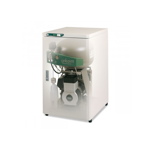 Компресор EKOM DK50 PLUS S/M, ресивер 25 л, з мембранним осушувачем повітря, продуктивність 58 л/хв при тиску 5 бар, на одну установку, робочий тиск 5-7 бар, живлення 230В/50Гц, в шумопоглинаючій шафі - Фото 2