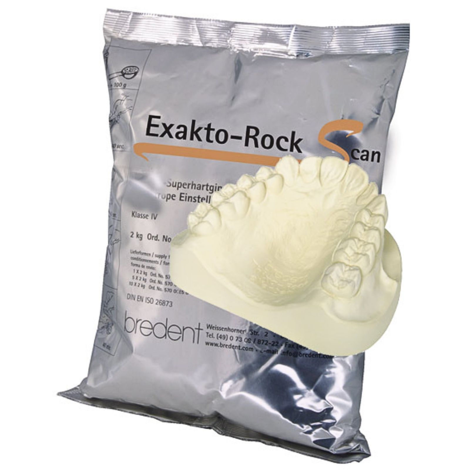 Супергіпс 4-го класу Exakto-Rock S колір дентину 2кг