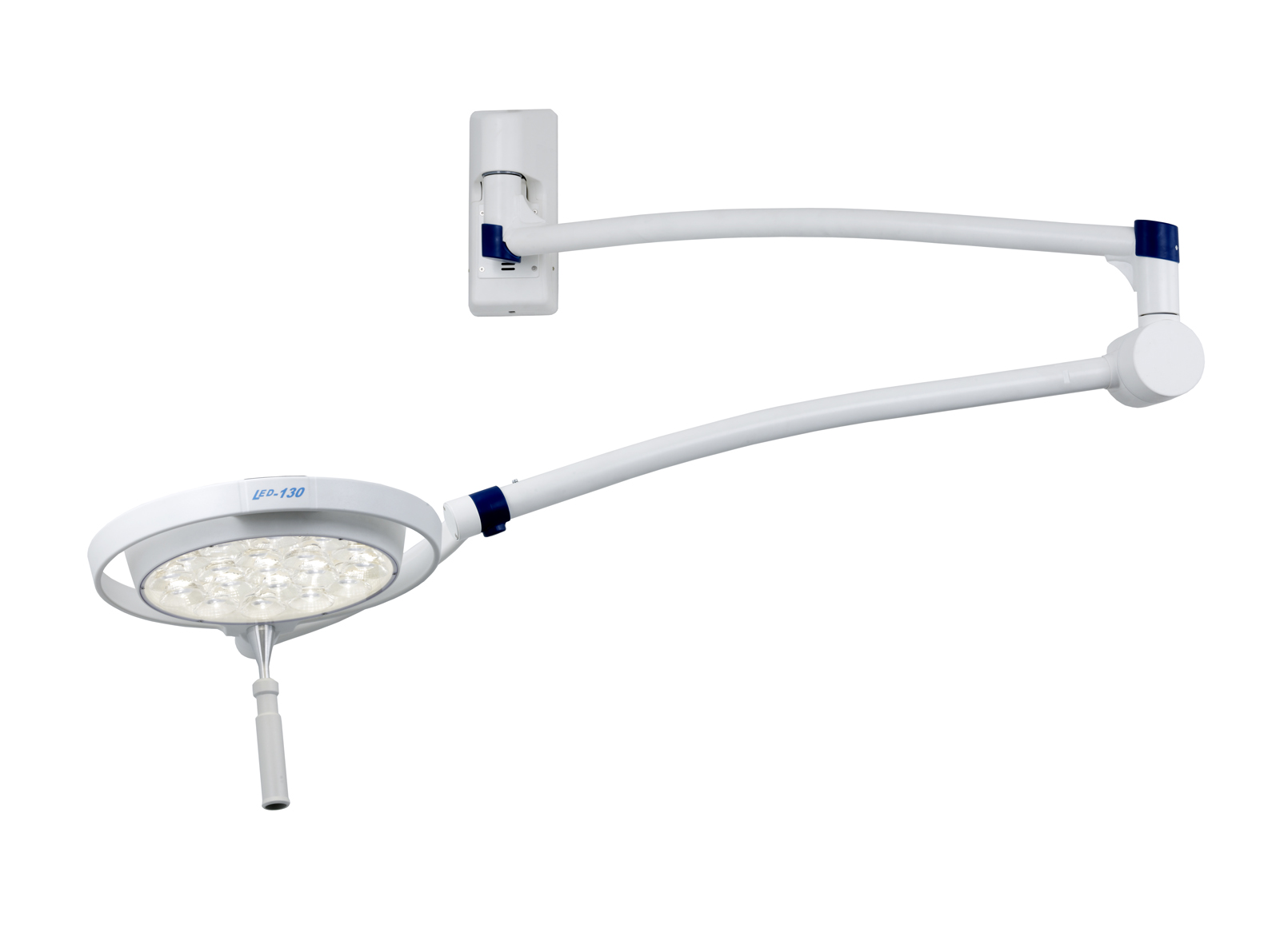 Світильник операційний/ стоматологічний Mach LED 130 Dental P, інтенсивність освітлення 65000/40000 Lux, фіксована колірна температура- 4500 К, можливість вибору  режиму антиполімеризації матеріалу,  кріплення настінне