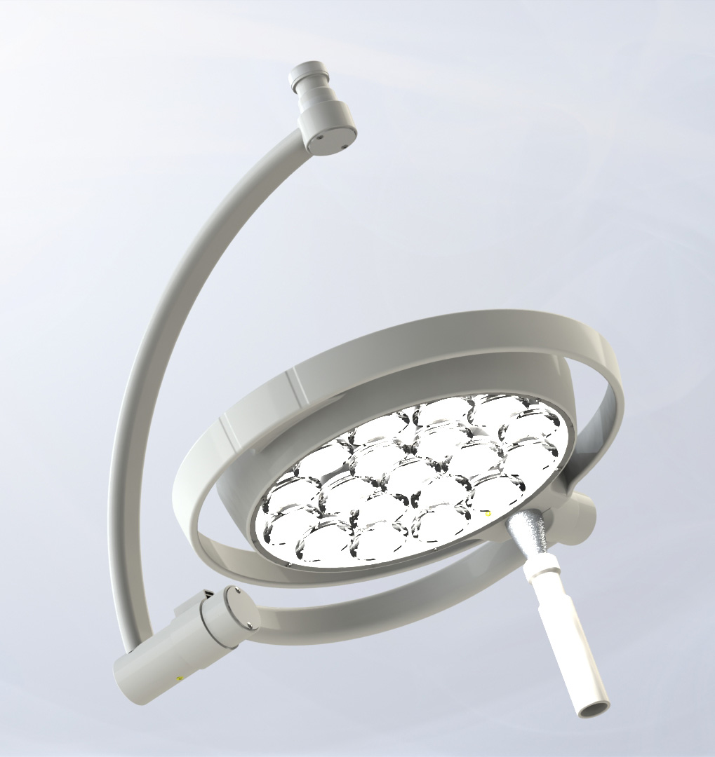 Світильник операційний/ стоматологічний Mach LED 130 Dental P, інтенсивність освітлення 65000/40000 Lux, фіксована колірна температура- 4500 К, можливість вибору  режиму антиполімеризації матеріалу,  кріплення настінне