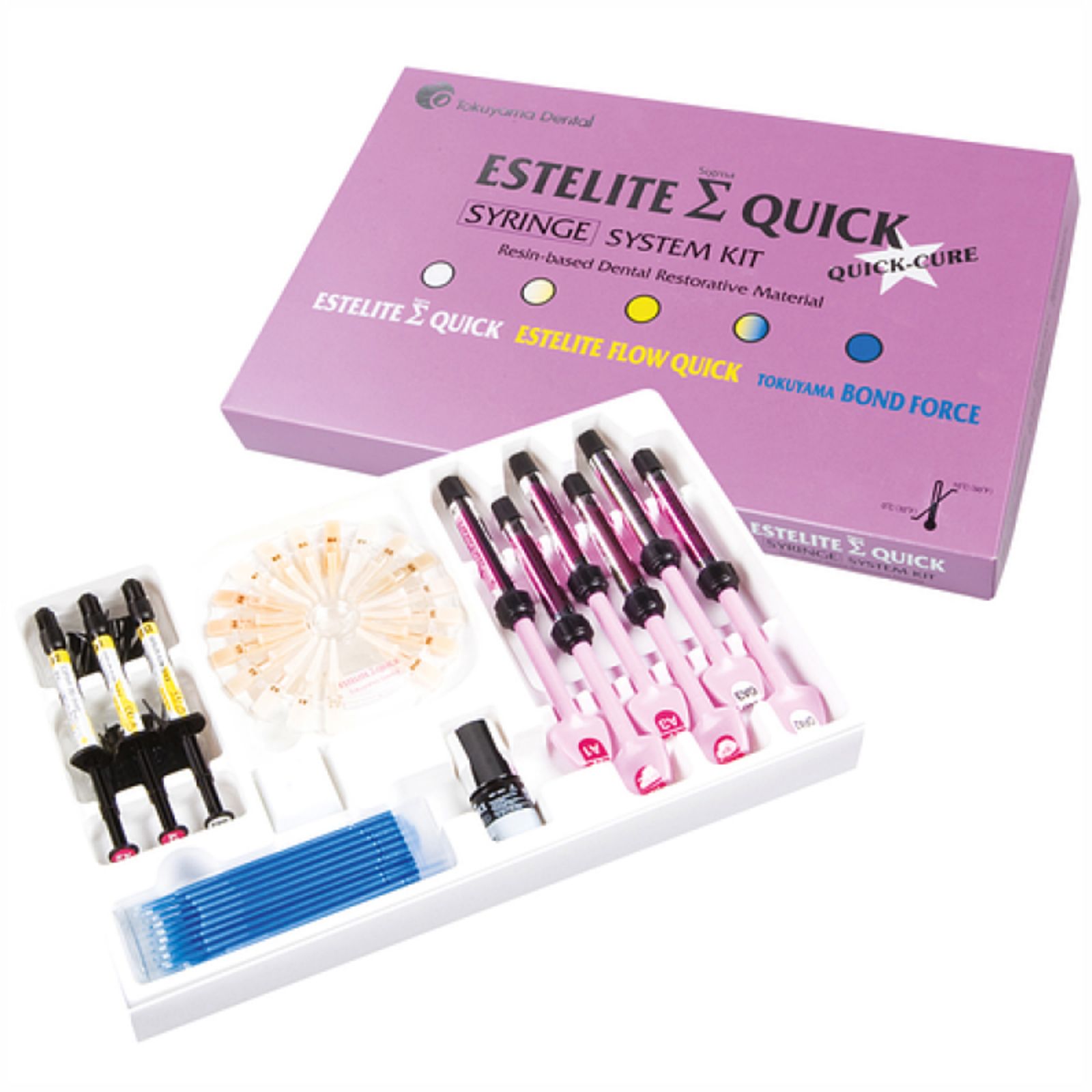 Estelite ASTERIA, 7-шприцевий набір (А1B,А2B, А3B,А3,5B,А4B,NE,OcE - 4 гр ), ф/п композит