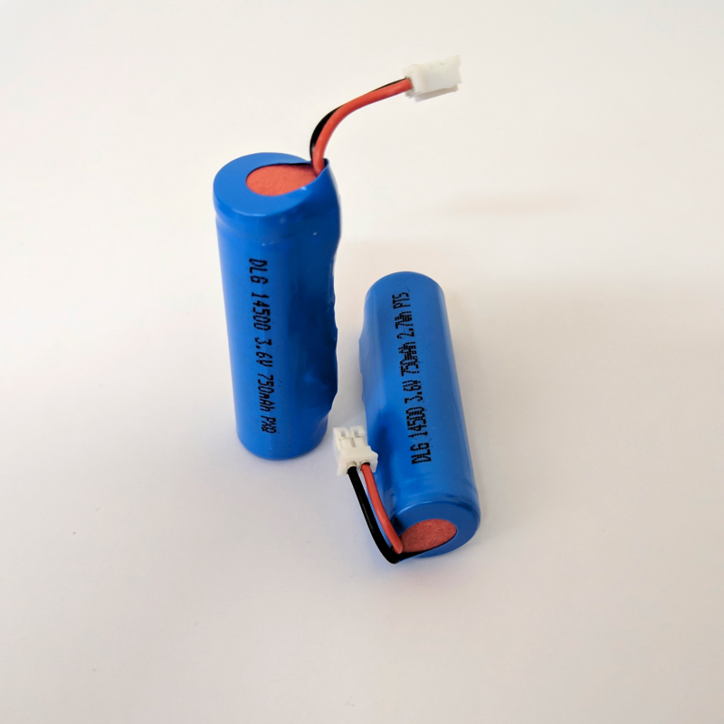 Акумулятор 14500 3.6V 750mAh 2.7Wh, з роз'ємом підключення (для ламп Lux V, Lux VI та інших)