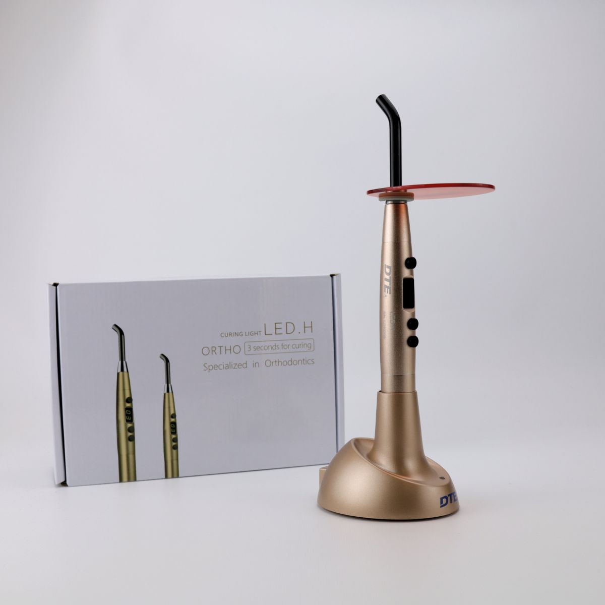 Фотополімерна лампа Woodpecker LED H ORTHO (1800 мВт/см2, металевий корпус) + 5 капсул Dyract XP A3 у подарунок